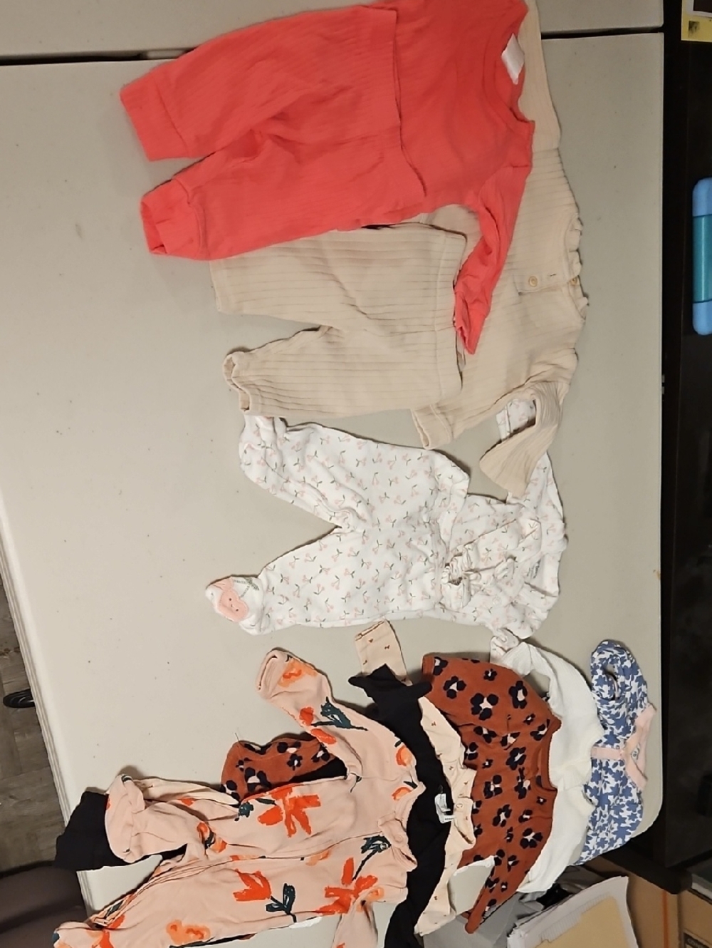 Mixed Baby Girls Clothing Bundle - Coral, Cream, Floral